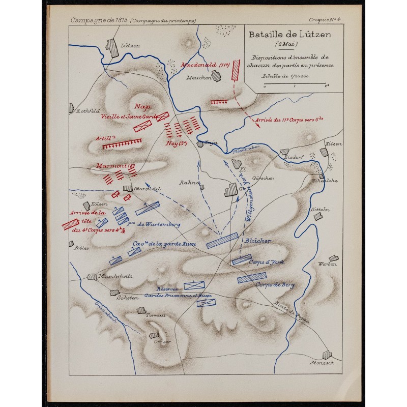 1900 - Bataille de Lützen - Dispositions d'ensemble 