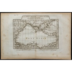 1788 - Carte de la mer noire et de la mer d'Azov 