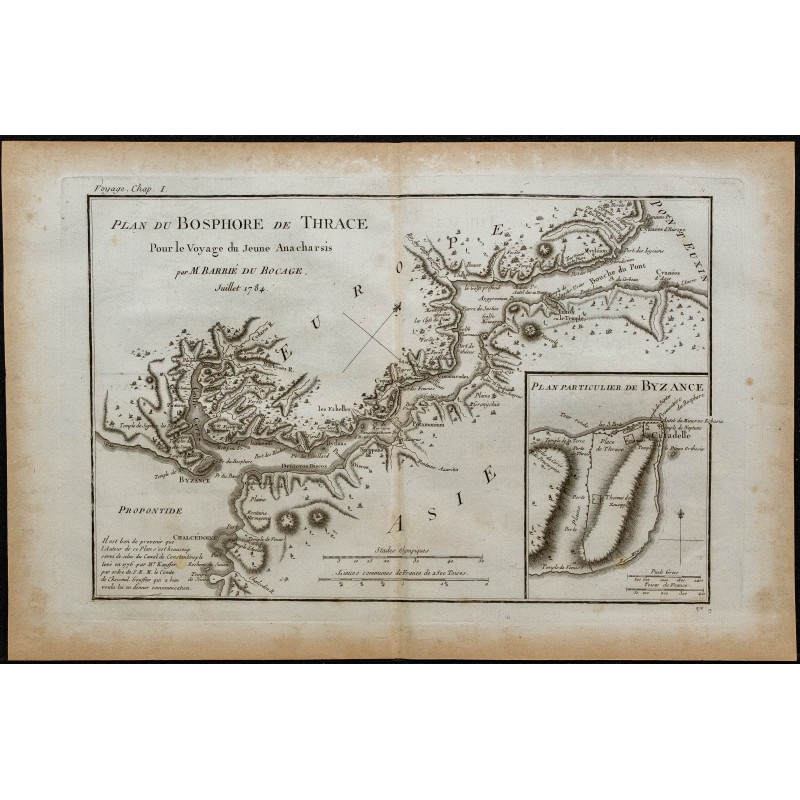 1788 - Carte du Bosphore et de Bysance 