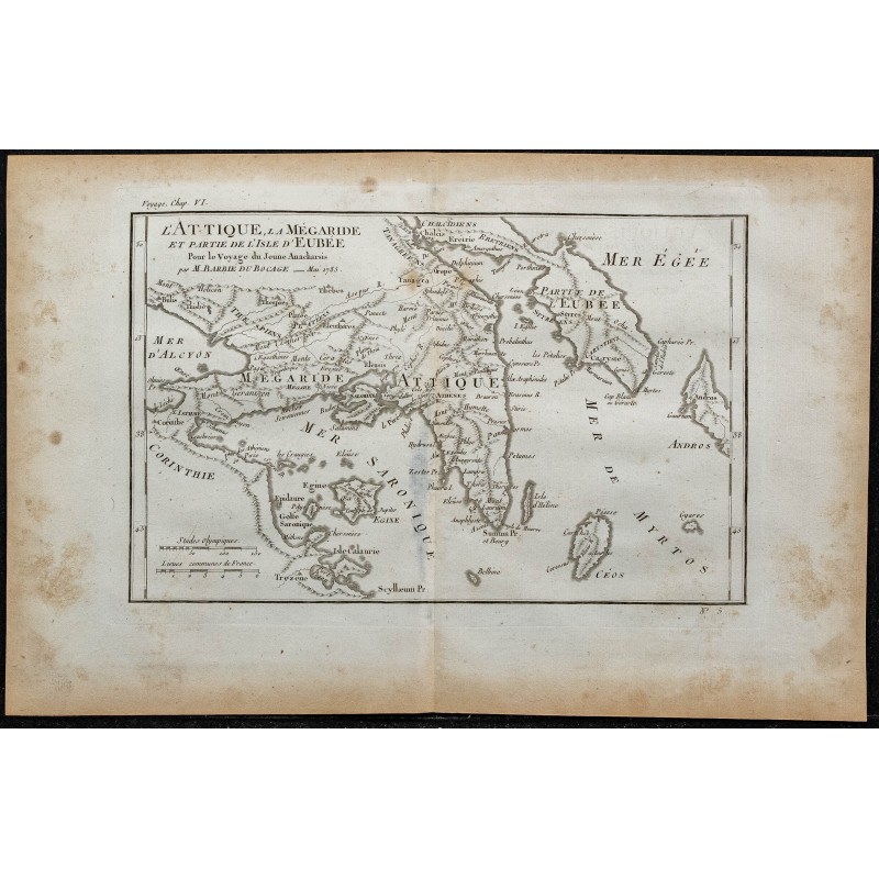 1788 - Carte de l’Attique, de la Mégaride et d’Eubée 