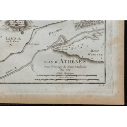 1788 - Plan de la ville antique d'Athènes 