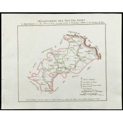 Gravure de 1802 - Département des Hautes-Alpes - 1