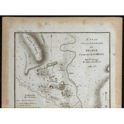 1788 - Carte topographique de Sparte 