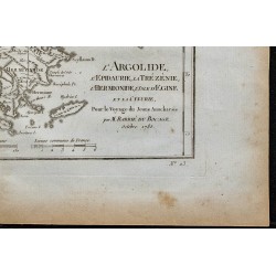 1788 - Carte de l'Argolide, Épidaurie ... 