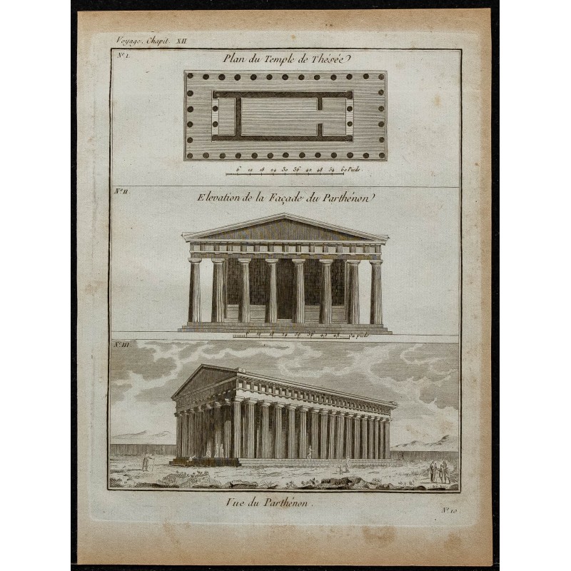 1788 - Temple d’Héphaïstos et Parthénon à Athènes 