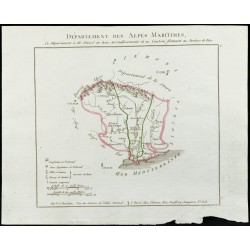 Gravure de 1802 - Département des Alpes-Maritimes - 1