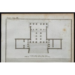 1788 - Plan des Propylées à l'Acropole d'Athènes 