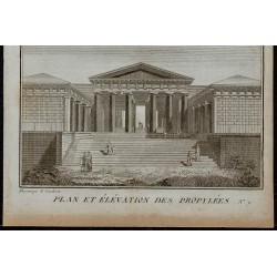 1788 - Plan des Propylées à l'Acropole d'Athènes 