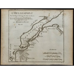 1788 - Carte de l'Hellespont (Dardanelles) 