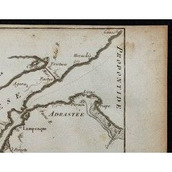1788 - Carte de l'Hellespont (Dardanelles) 