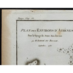 1788 - Plan des environs d’Athènes 