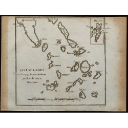 1788 - Carte de l'archipel des Cyclades 