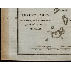 1788 - Carte de l'archipel des Cyclades 