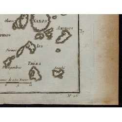 1788 - Carte de l'archipel des Cyclades 