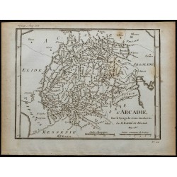 1788 - Carte de l’Arcadie (Péloponnèse) 