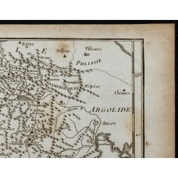 1788 - Carte de l’Arcadie (Péloponnèse) 