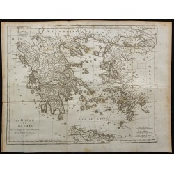 1788 - Carte de la Grèce et des îles 