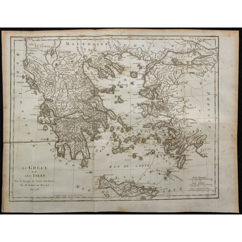 1788 - Carte de la Grèce et des îles 