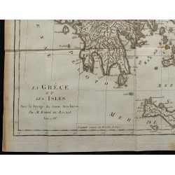 1788 - Carte de la Grèce et des îles 