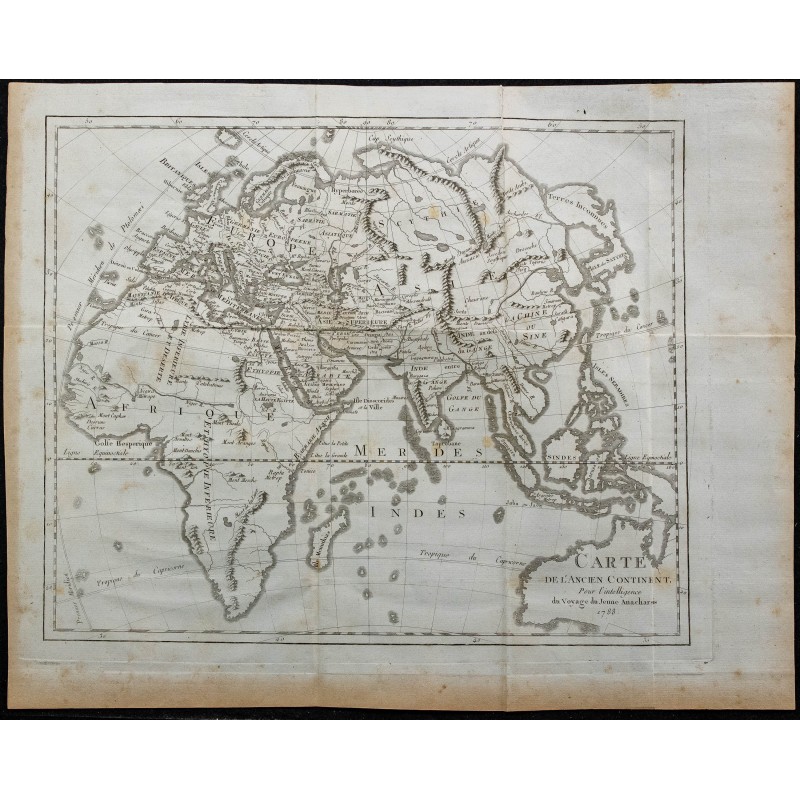 1788 - Carte du monde ancien 1788 - Carte du monde ancien