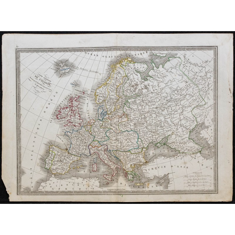 1848 - Carte de l'Europe 