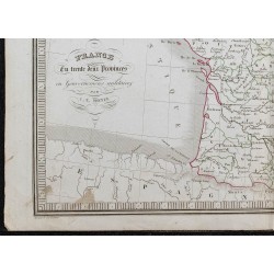 1848 - Carte de France de l'ancien régime 