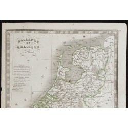 1848 - Carte de Hollande et de Belgique 