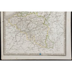 1848 - Carte de Hollande et de Belgique 