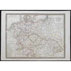 1848 - Carte de l'Allemagne 