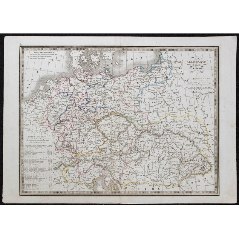 1848 - Carte de l'Allemagne 