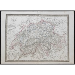 1848 - Carte de la Suisse 