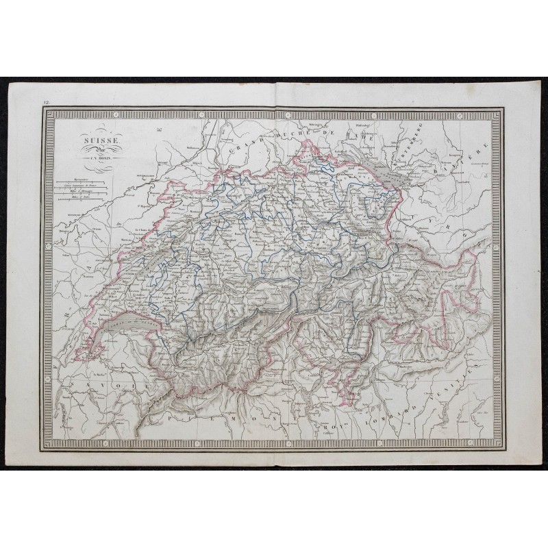 1848 - Carte de la Suisse 