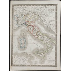 1848 - Carte de l'Italie 