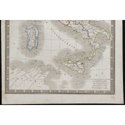 1848 - Carte de l'Italie 