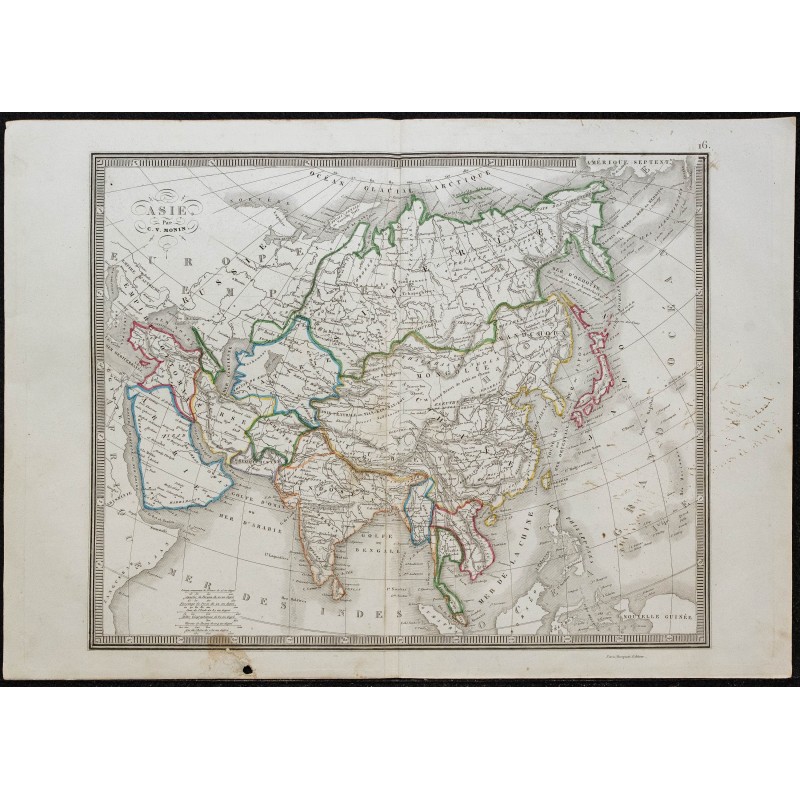 1848 - Carte de l'Asie 