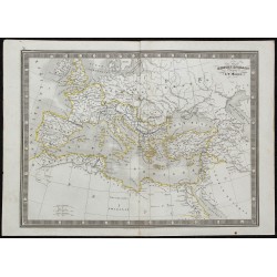1848 - Carte de l'Empire romain 
