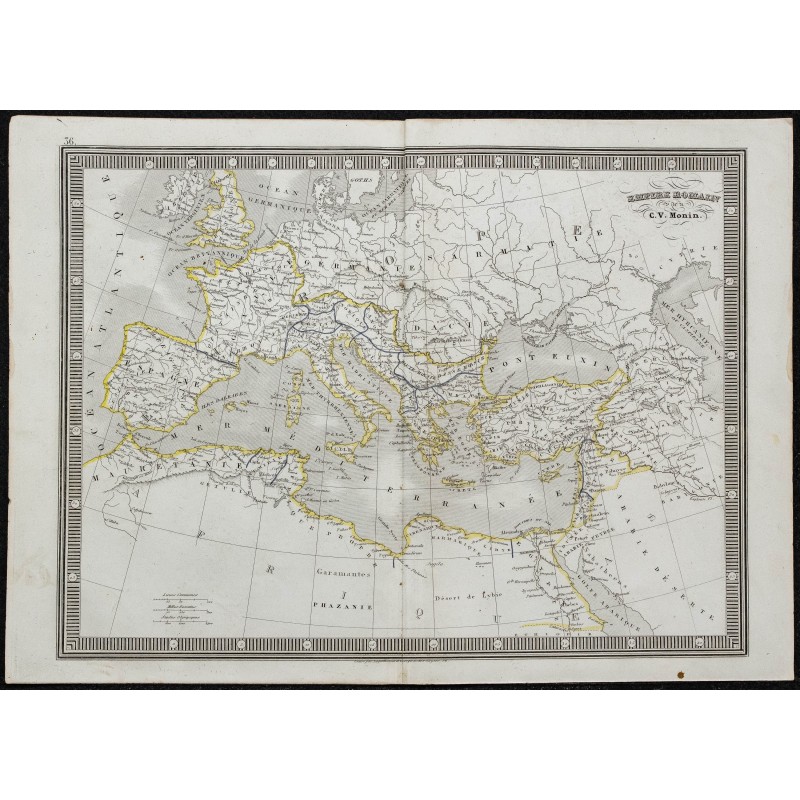 1848 - Carte de l'Empire romain 