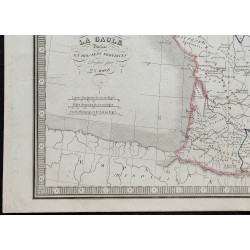 1848 - Carte des provinces romaines de la Gaule 