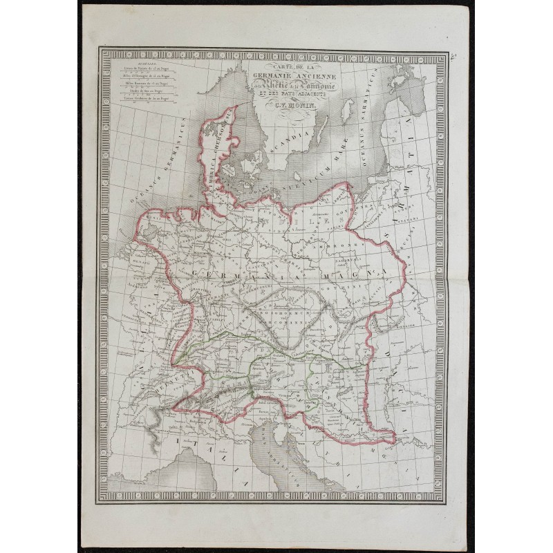 1848 - Carte de la Germanie ancienne 