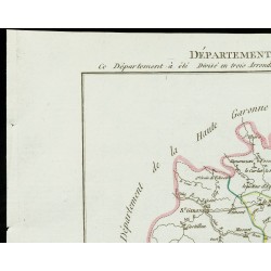 Gravure de 1802 - Département de l'Arriège - 2