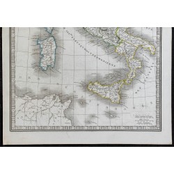 1848 - Carte de l'Italmie antique 
