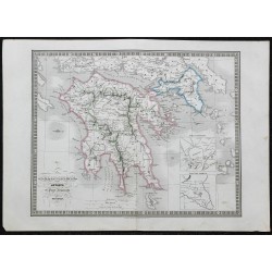 1848 - Carte du Péloponnèse 