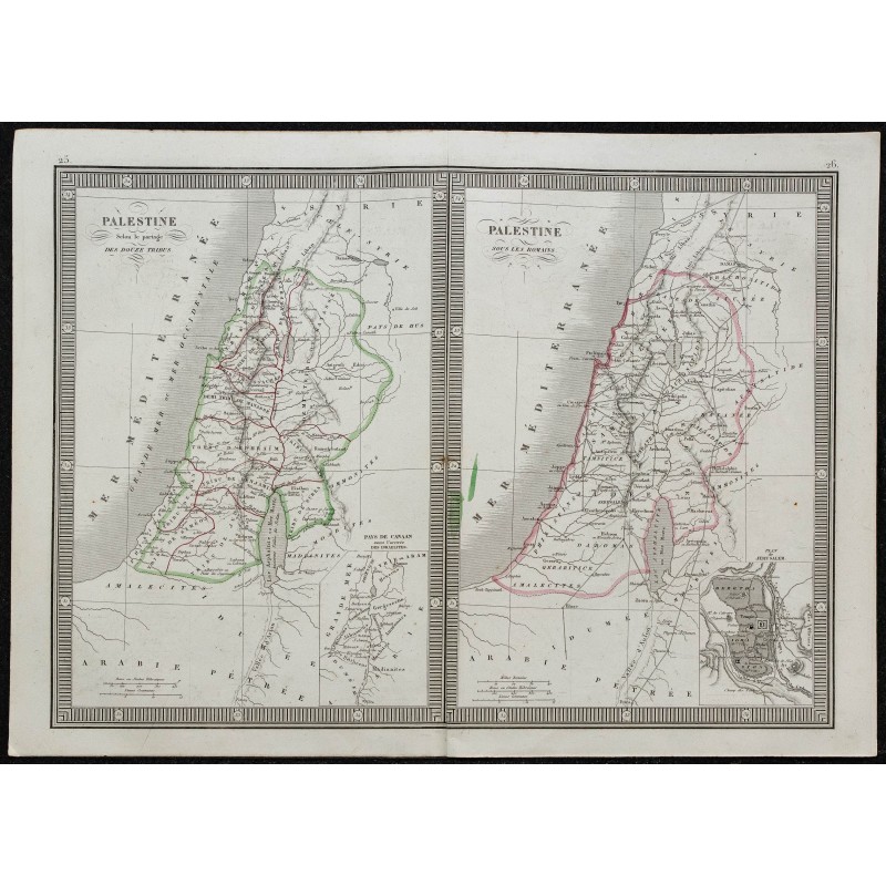 1848 - Cartes de la Palestine 