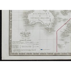 1848 - Carte de l’Océanie et de l'Australie 