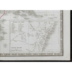 1848 - Carte de l’Océanie et de l'Australie 