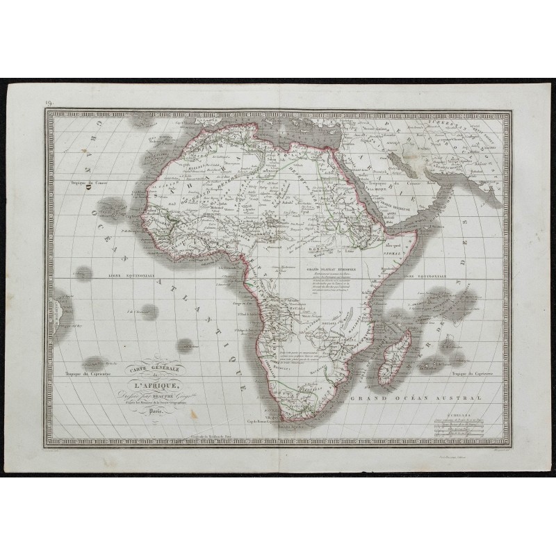 1848 - Carte de l'Afrique 