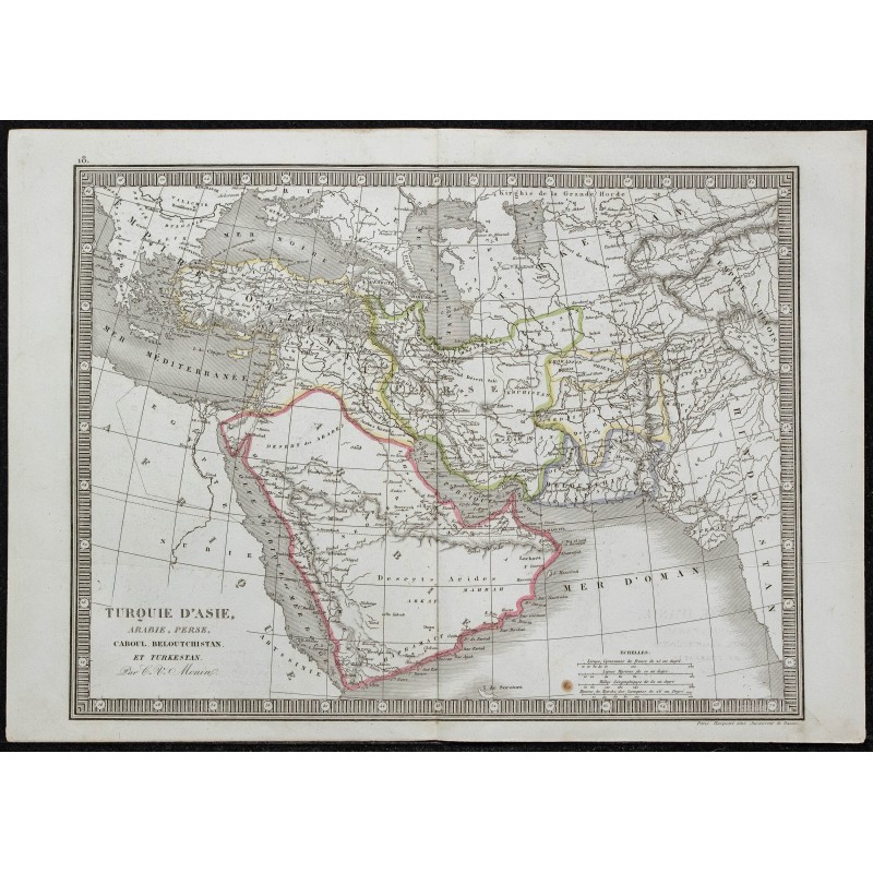 1848 - Carte du Moyen orient 
