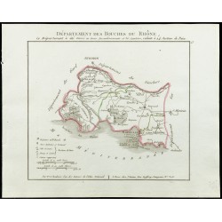 Gravure de 1802 - Département des Bouches du Rhône - 1