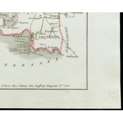 Gravure de 1802 - Département des Bouches du Rhône - 5
