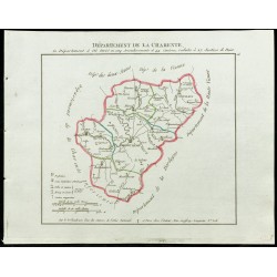 Gravure de 1802 - Département de la Charente - 1